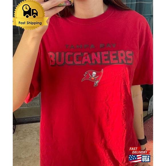 Tops - Upcycled Tampa Bay Buccaneers Oversized Game Day Tshirt